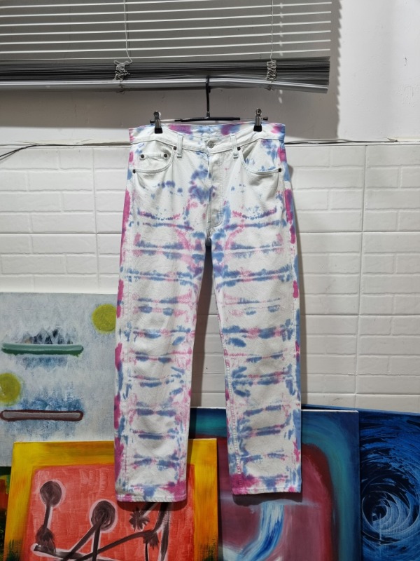 LEVI&#039;S 501 custom dyed denim pants
