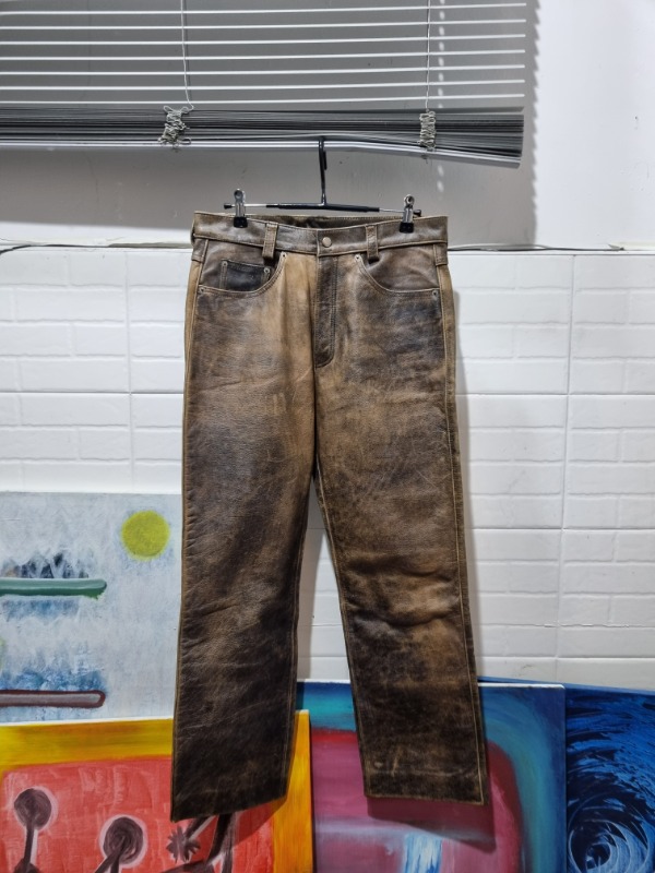 R.B.C distressed leather pants