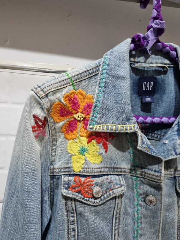 GAP embroidered denim jacket