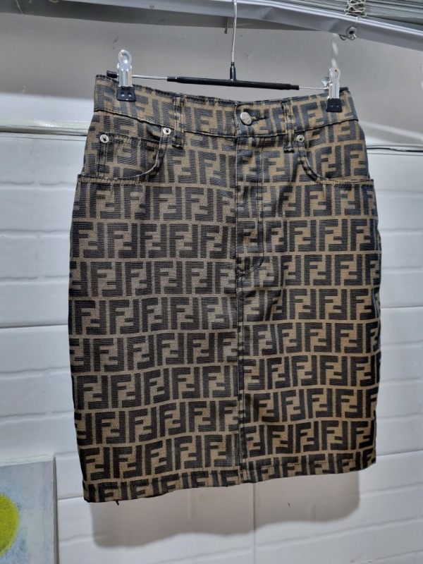 FENDI zucca pattern skirt