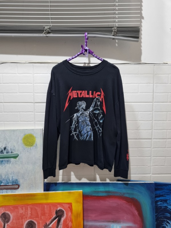 00&#039;s METALLICA &quot;AND JUSTICE FOR ALL&quot; official T-shirt