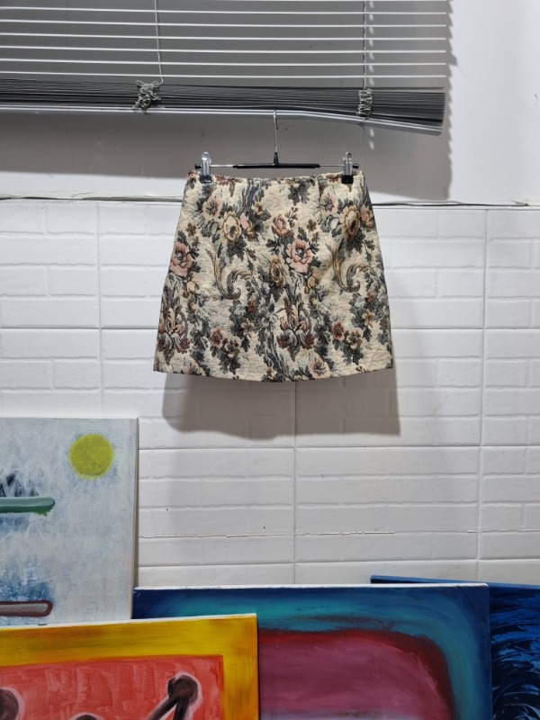 DESPERADO jacquard pattern mini skirt