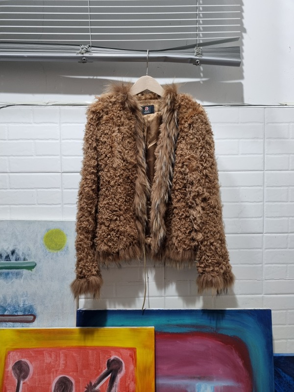VINTAGE real fur jacket