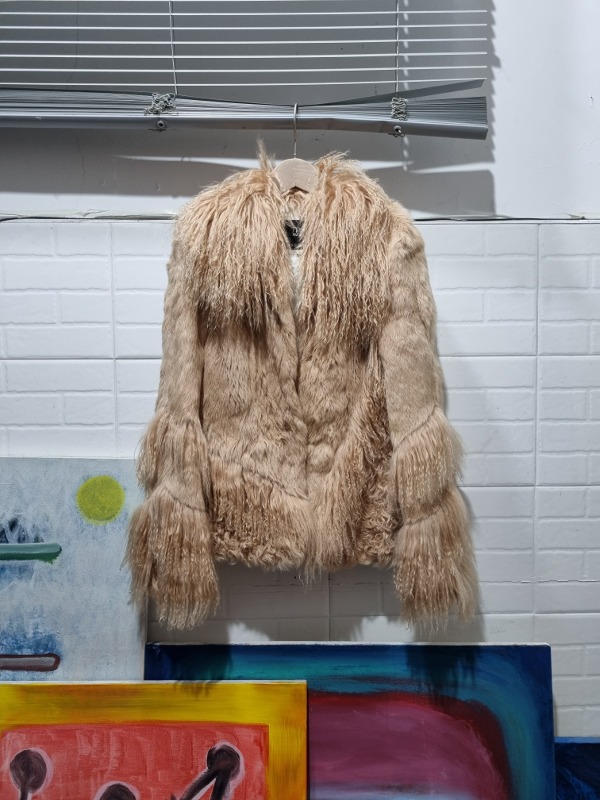 VINTAGE real fur jacket