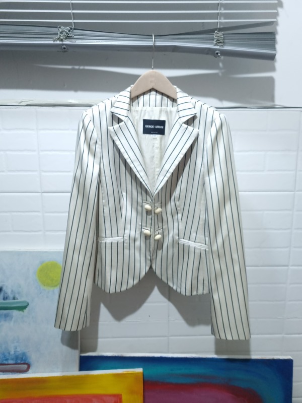GIORGIO ARMANI silk 2button jacket