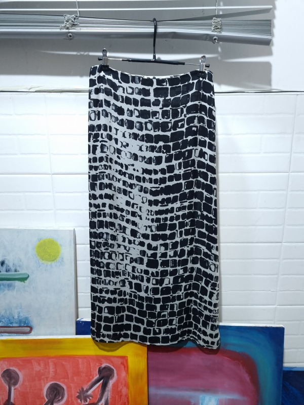 KAMANTA pattern silk skirt
