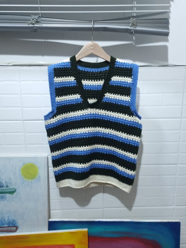 VINTAGE handmade crochet vest