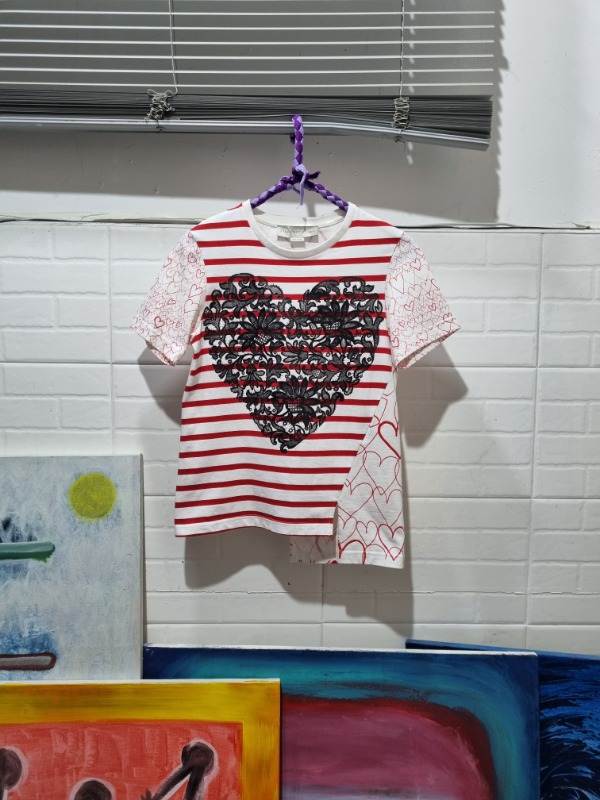 STELLA/MCCARTNEY heart print t-shirt