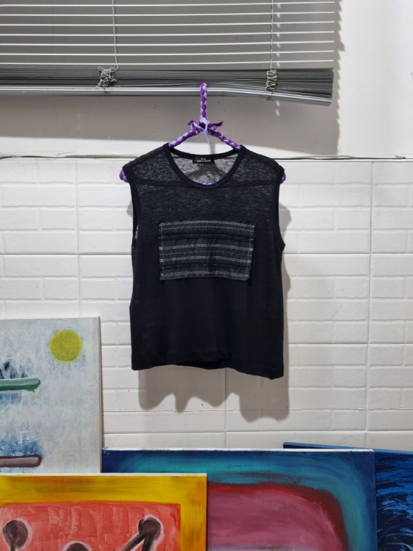 COMME DES GARCONS tricot sleeveless top